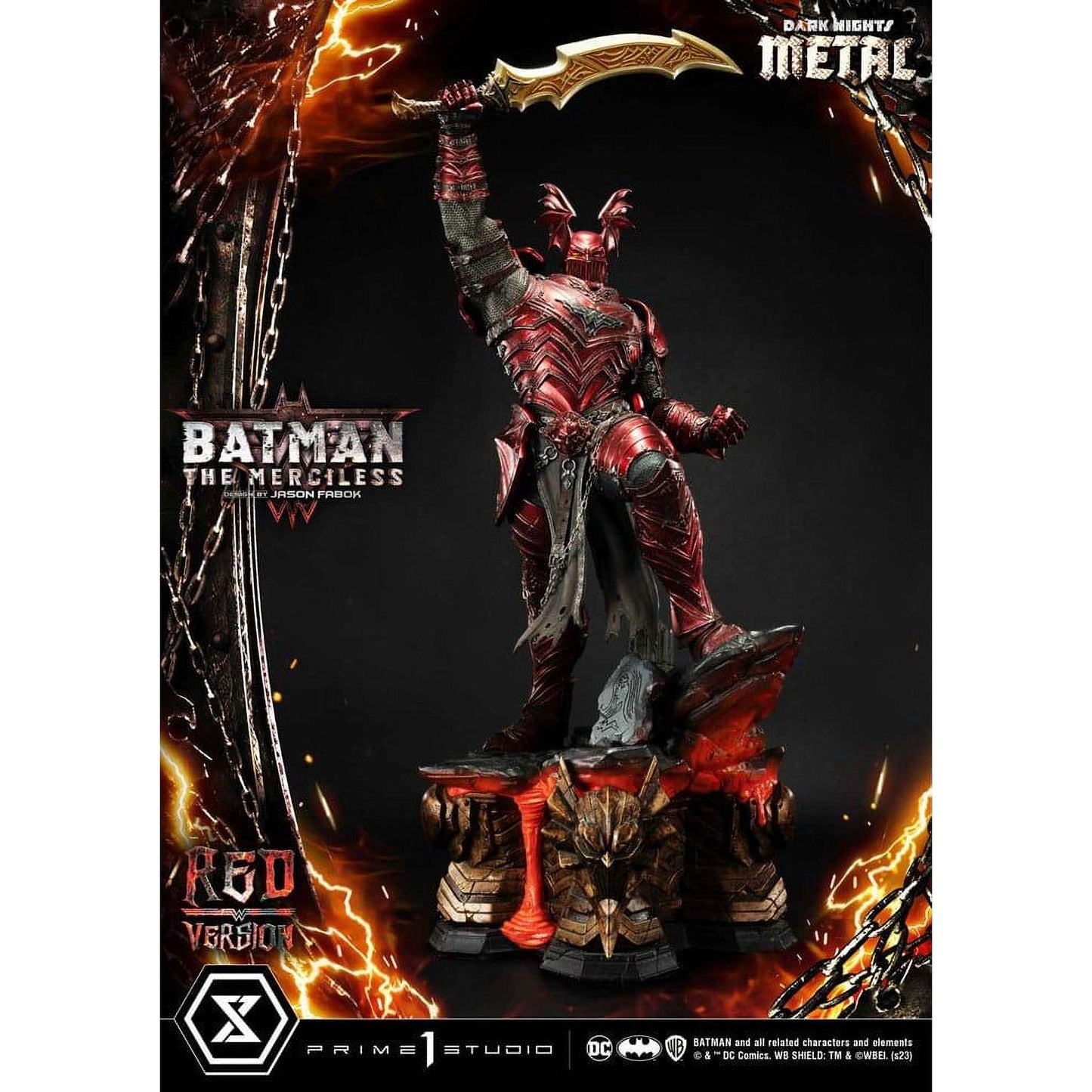Dark Nights: Death Metal Statue 1/3 The Mericless Red Version 111 cm - Prime 1 Studio Statues & Busts