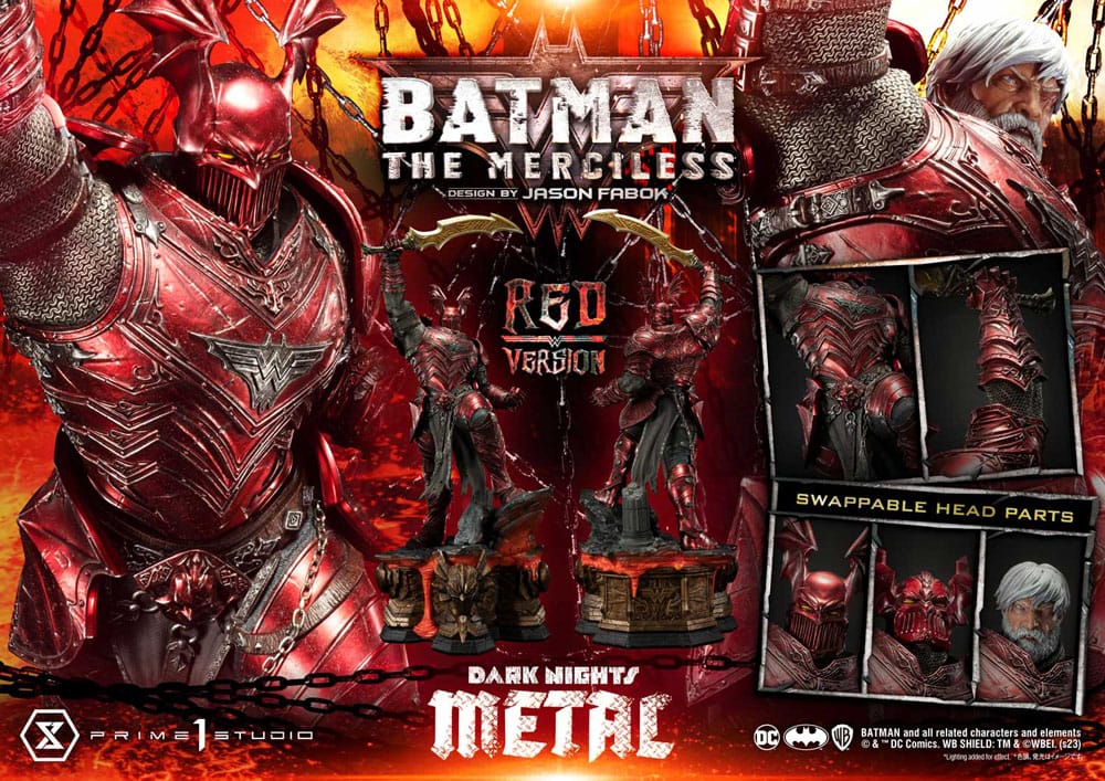 Dark Nights: Death Metal Statue 1/3 The Mericless Red Version 111 cm - Prime 1 Studio Statues & Busts
