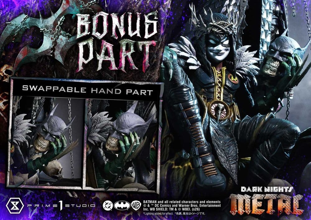 DC Comics Museum Masterline Statue 1/3 Dark Nights: Death Metal The Batman Who Laughs & Robin King DX Bonus 85 cm - Prime 1 Studio Statues & Busts