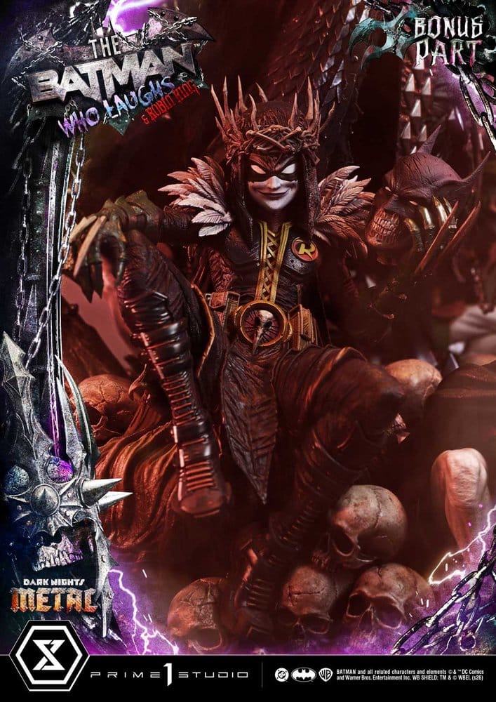 DC Comics Museum Masterline Statue 1/3 Dark Nights: Death Metal The Batman Who Laughs & Robin King DX Bonus 85 cm - Prime 1 Studio Statues & Busts