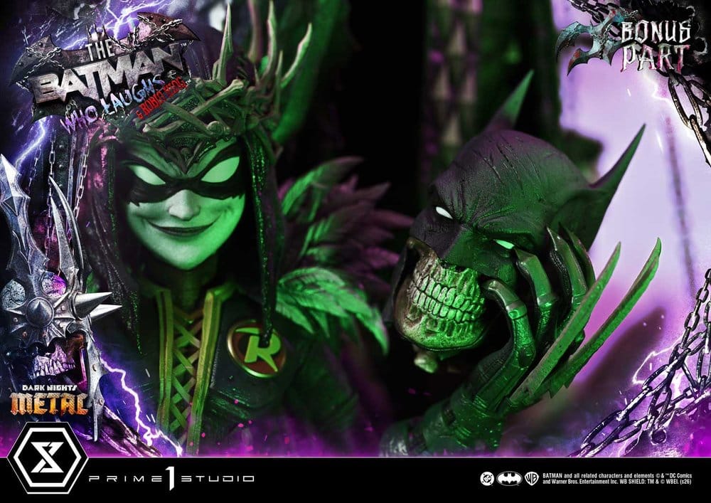 DC Comics Museum Masterline Statue 1/3 Dark Nights: Death Metal The Batman Who Laughs & Robin King DX Bonus 85 cm - Prime 1 Studio Statues & Busts