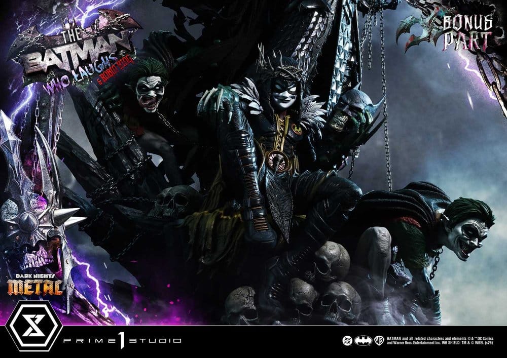 DC Comics Museum Masterline Statue 1/3 Dark Nights: Death Metal The Batman Who Laughs & Robin King DX Bonus 85 cm - Prime 1 Studio Statues & Busts