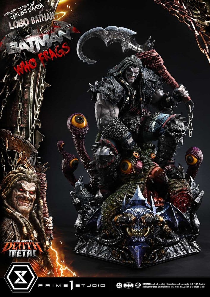 Dark Nights: Death Metal Museum Masterline Statue 1/3 Lobo Batman: Batman Who Frags Deluxe Version 81 cm