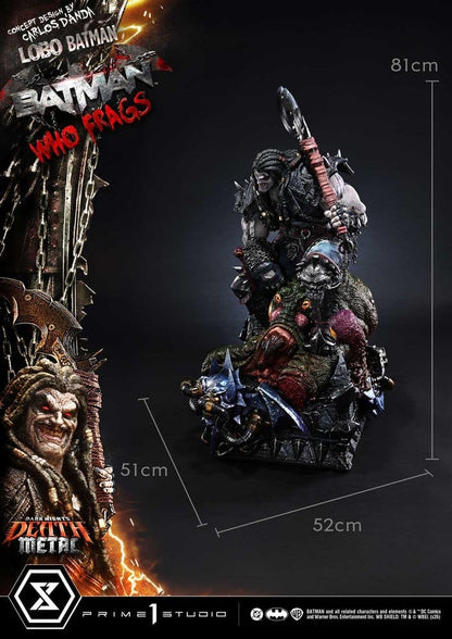 Dark Nights: Death Metal Museum Masterline Statue 1/3 Lobo Batman: Batman Who Frags Deluxe Version 81 cm