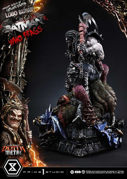 Dark Nights: Death Metal Museum Masterline Statue 1/3 Lobo Batman: Batman Who Frags Deluxe Version 81 cm