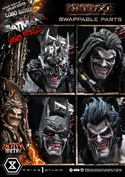 Dark Nights: Death Metal Museum Masterline Statue 1/3 Lobo Batman: Batman Who Frags Deluxe Bonus Version 81 cm