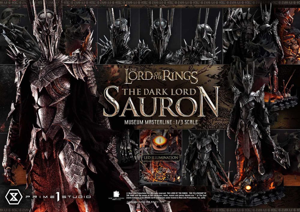Lord of the Rings Museum Masterline Series Statue 1/3 The Dark Lord Sauron 117 cm - Prime 1 Studio Statues & Busts