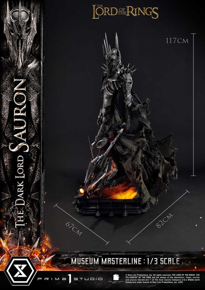 Lord of the Rings Museum Masterline Series Statue 1/3 The Dark Lord Sauron 117 cm - Prime 1 Studio Statues & Busts