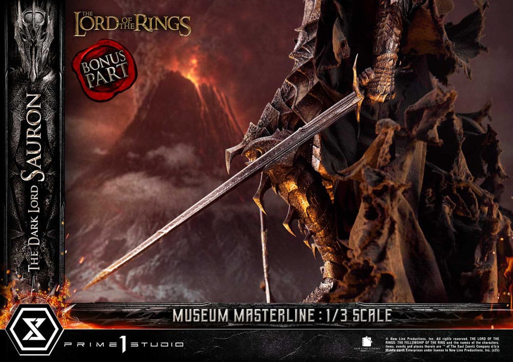 Lord of the Rings Museum Masterline Series Statue 1/3 The Dark Lord Sauron Bonus Version 117 cm - Prime 1 Studio Statues