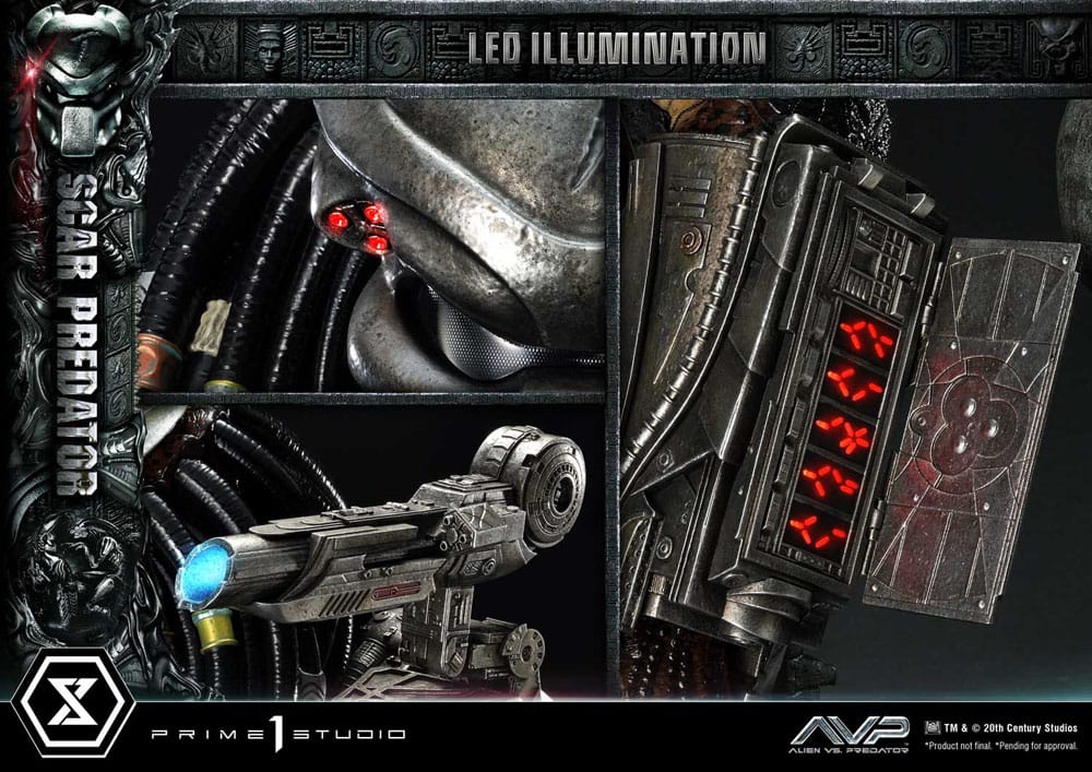 The Alien vs. Predator Museum Masterline Series Statue 1/3 Scar Predator Deluxe Bonus Version 93 cm - Prime 1 Studio Statues