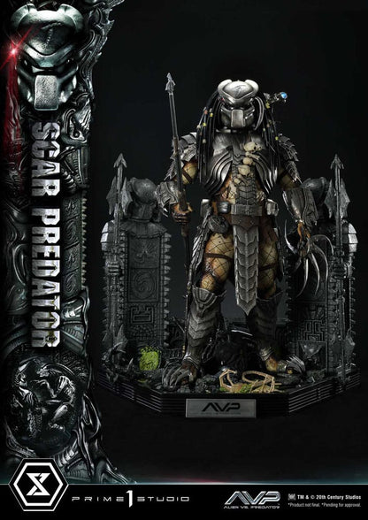 The Alien vs. Predator Museum Masterline Series Statue 1/3 Scar Predator Deluxe Bonus Version 93 cm - Prime 1 Studio Statues