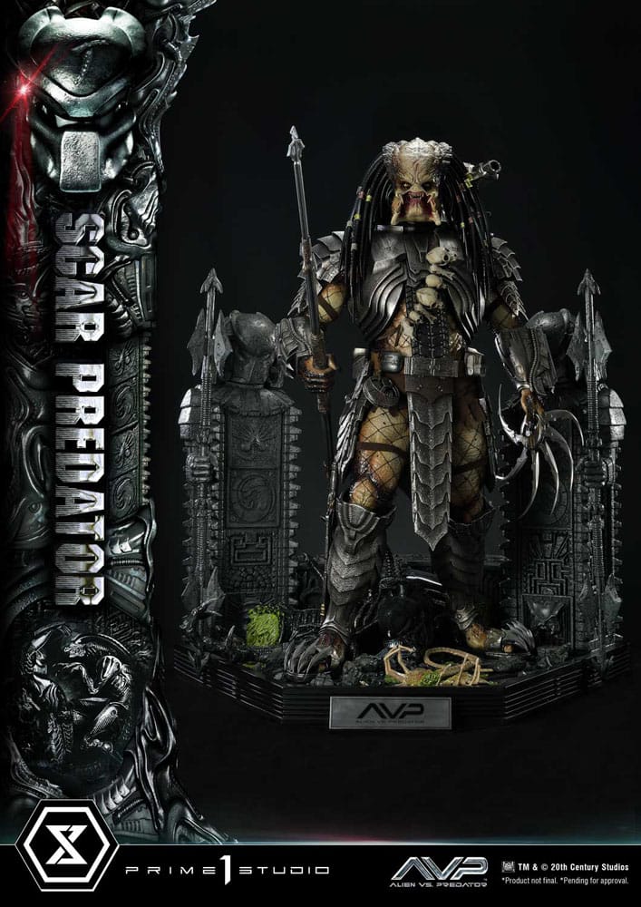 The Alien vs. Predator Museum Masterline Series Statue 1/3 Scar Predator Deluxe Bonus Version 93 cm - Prime 1 Studio Statues