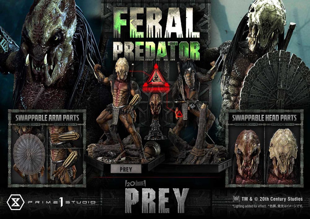 Prey (Movie) Museum Masterline Series Statue 1/3 Feral Predator 89 cm - Prime 1 Studio Statues & Busts