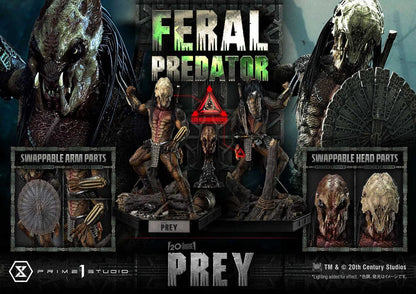 Prey (Movie) Museum Masterline Series Statue 1/3 Feral Predator 89 cm - Prime 1 Studio Statues & Busts