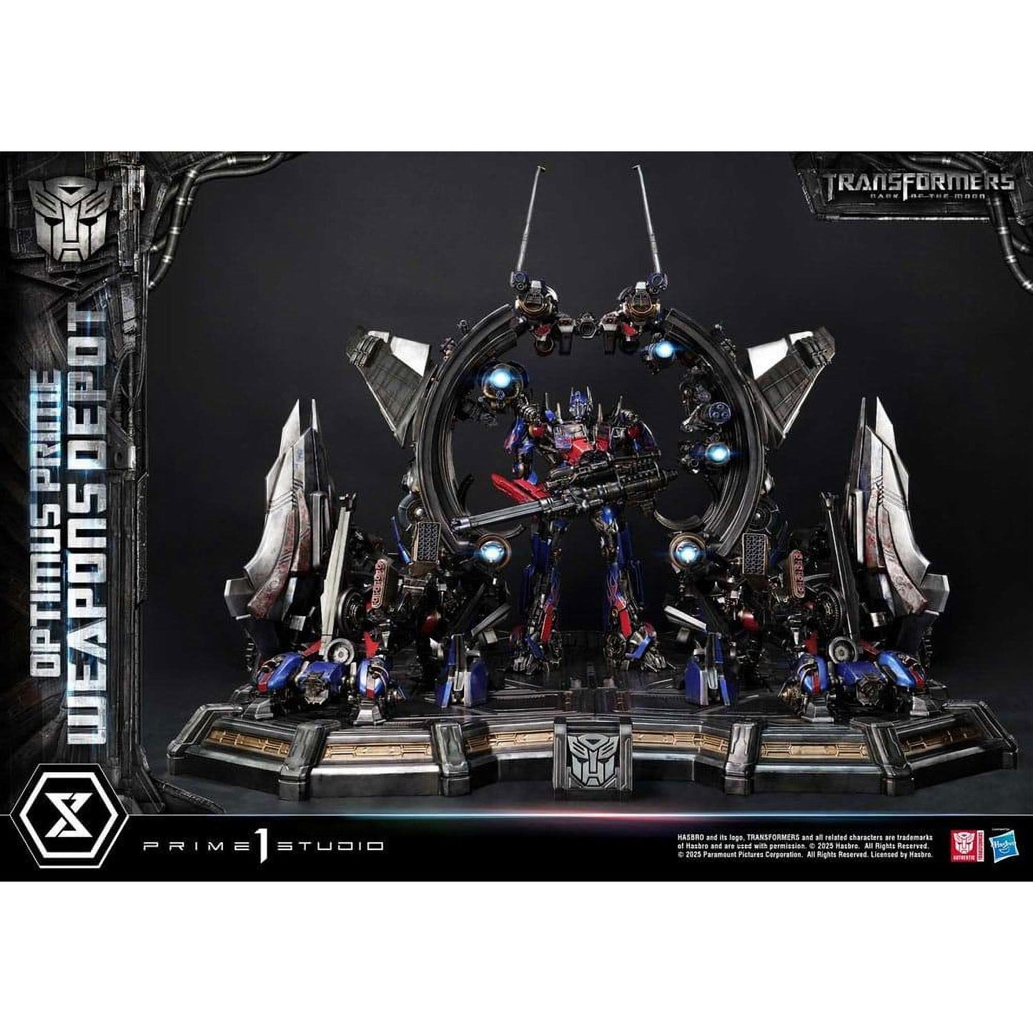 Transformers: Dark of the Moon (Film) Museum Masterline Statue Optimus Prime Weapons Depot Bonus Version 127 cm - Prime 1 Studio Statues & Busts