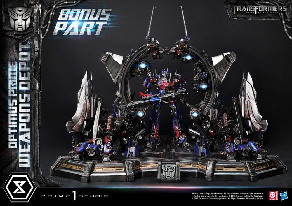 Transformers: Dark of the Moon (Film) Museum Masterline Statue Optimus Prime Weapons Depot Bonus Version 127 cm - Prime 1 Studio Statues & Busts