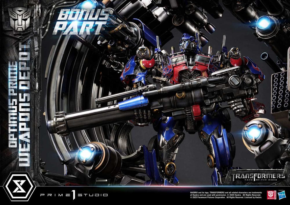 Transformers: Dark of the Moon (Film) Museum Masterline Statue Optimus Prime Weapons Depot Bonus Version 127 cm - Prime 1 Studio Statues & Busts