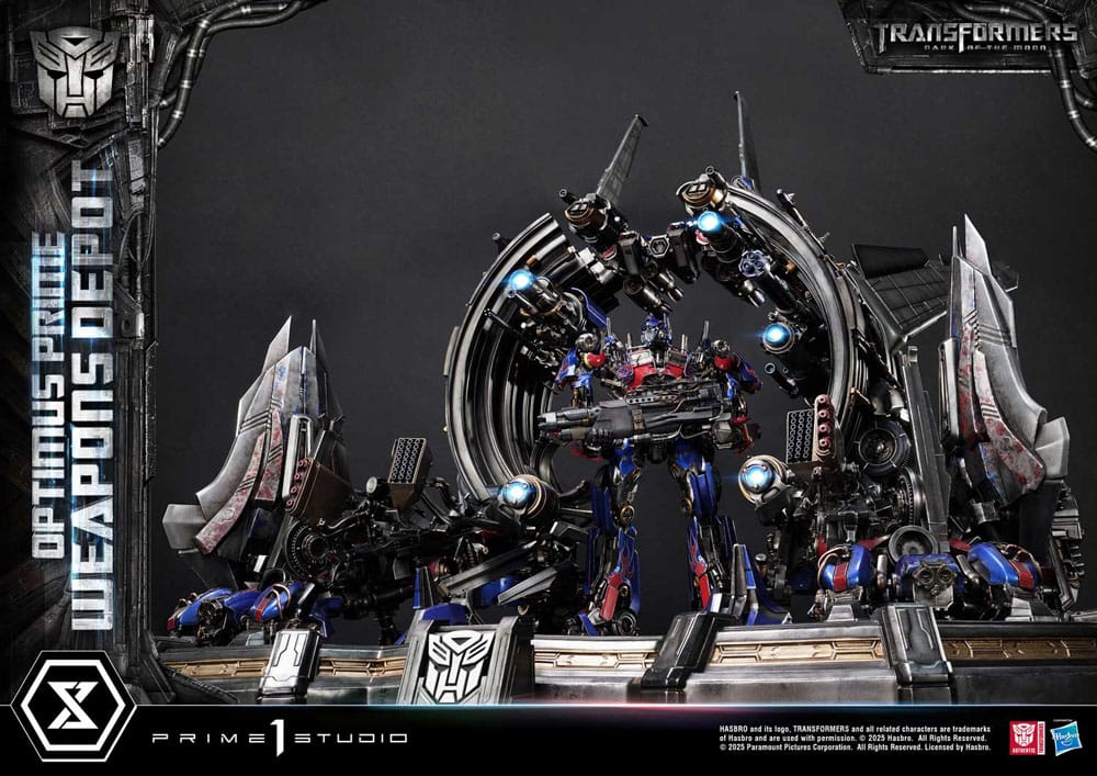 Transformers: Dark of the Moon (Film) Museum Masterline Statue Optimus Prime Weapons Depot Bonus Version 127 cm - Prime 1 Studio Statues & Busts