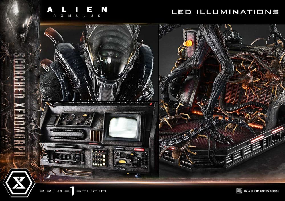 Alien: Romulus Museum Masterline XL Statue 1/3 Scorched Xenomorph 98 cm - Prime 1 Studio Statues