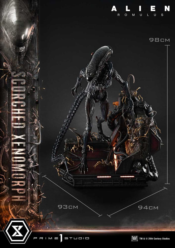 Alien: Romulus Museum Masterline XL Statue 1/3 Scorched Xenomorph 98 cm - Prime 1 Studio Statues