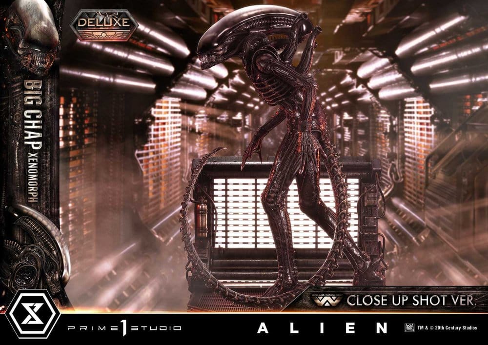 Alien (Film) Museum Masterline XL Statue 1/3 Big Chap Xenomorph Close Up Shot Ver. Deluxe Version 100 cm - Prime 1 Studio Statues