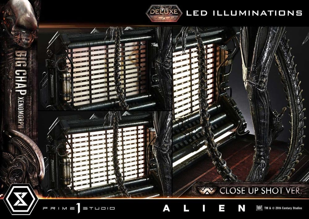 Alien (Film) Museum Masterline XL Statue 1/3 Big Chap Xenomorph Close Up Shot Ver. Deluxe Version 100 cm - Prime 1 Studio Statues