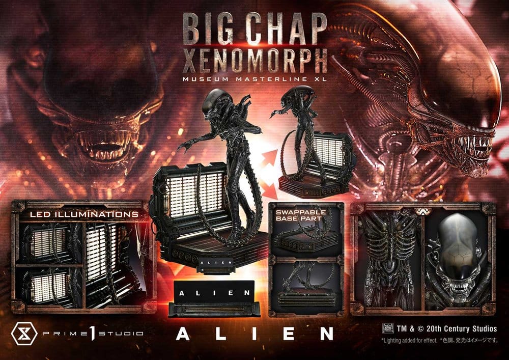 Alien Museum Masterline XL Statue 1/3 Big Chap Xenomorph Regular Ver. Bonus Version 100 cm - Prime 1 Studio Statues & Busts