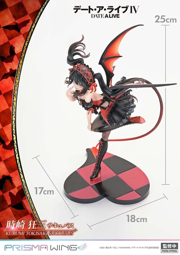 Date A Live Prisma Wing PVC Statue 1/7 Kurumi Tokisaki succubus 25 cm - Prime 1 Studio Statues & Busts