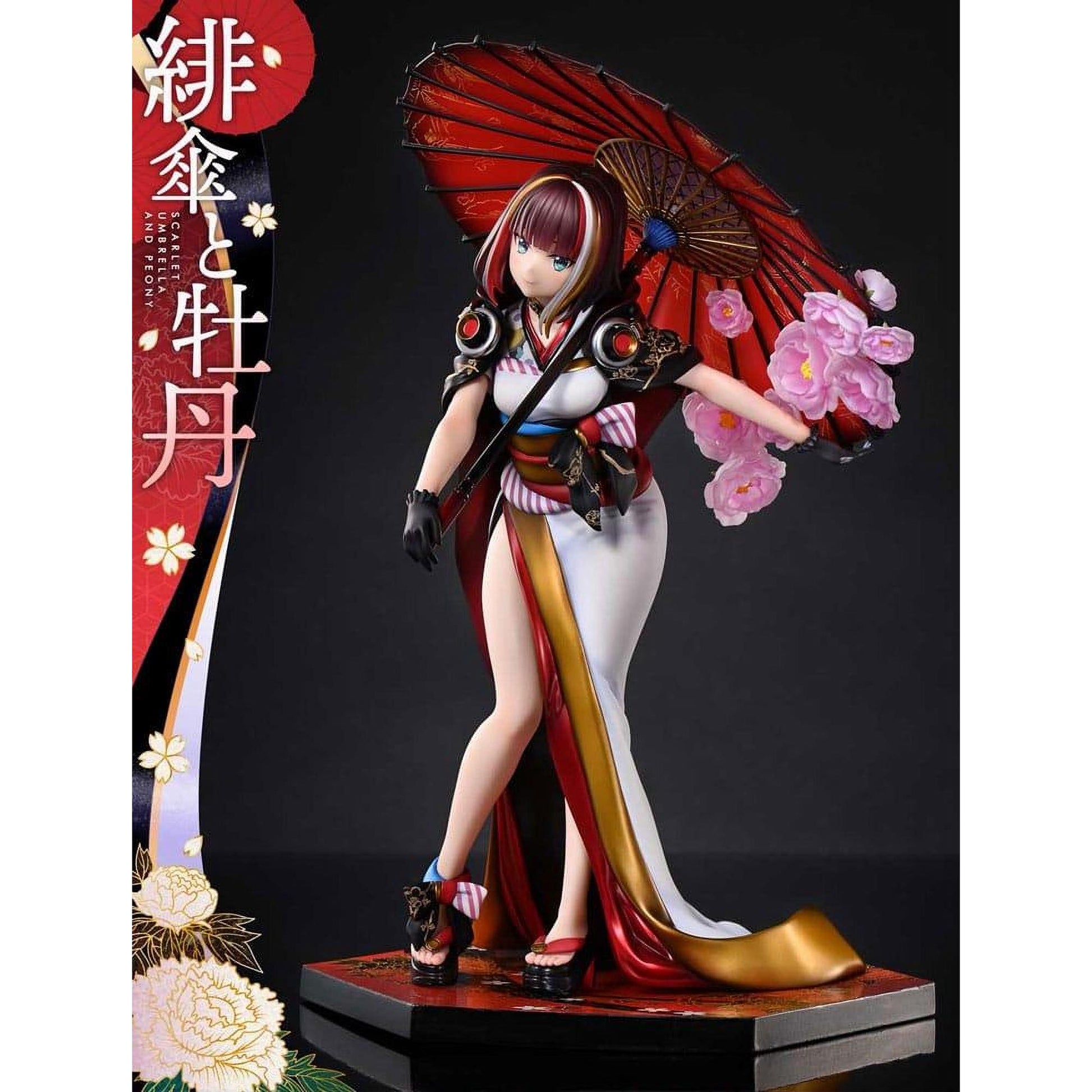 Original Illustration by Fuzichoco Prisma Wing PVC Statue 1/7 Scarlet Umbrella And Peony 28 cm - Prime 1 Studio Statues & Busts
