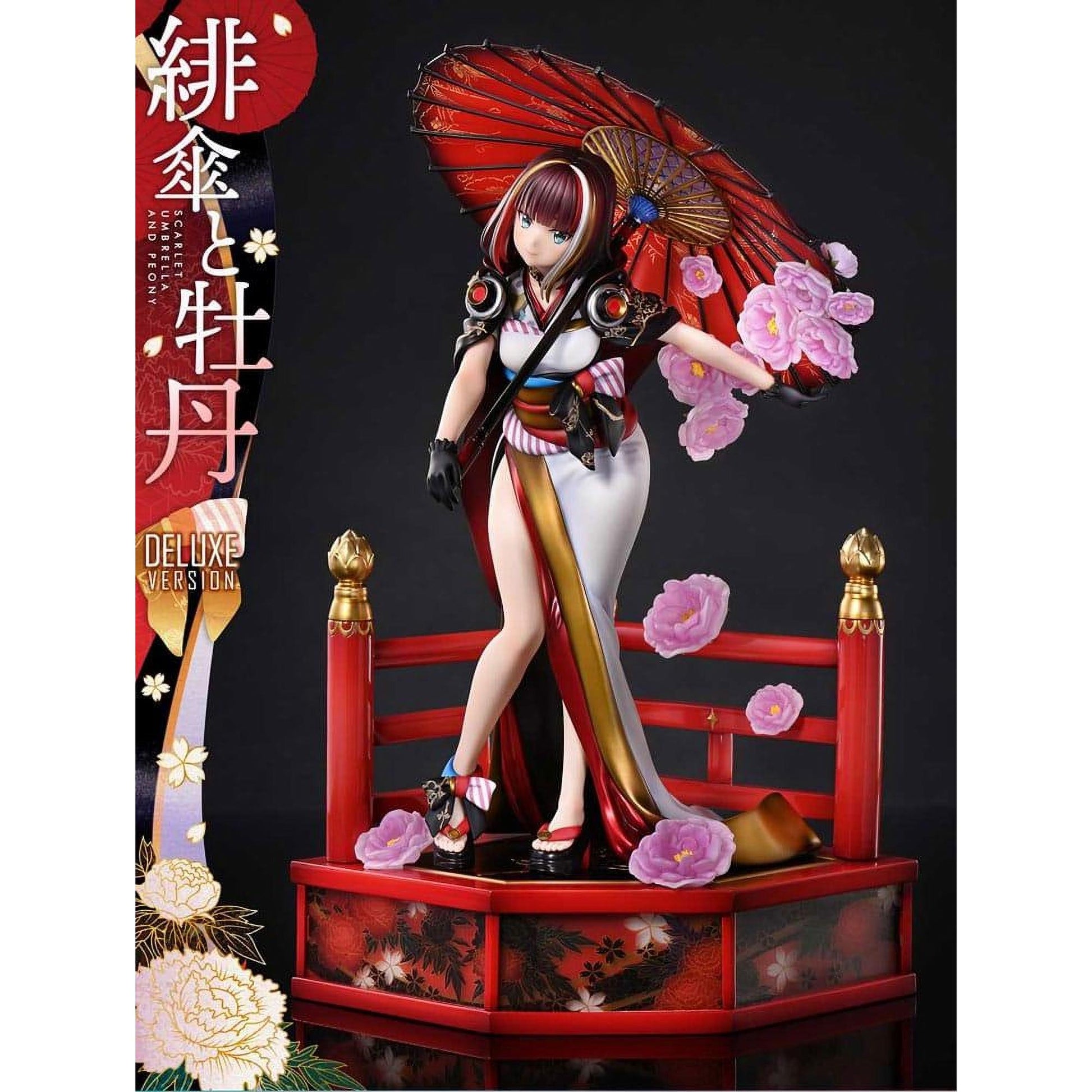 Original Illustration by Fuzichoco Prisma Wing PVC Statue 1/7 Scarlet Umbrella And Peony Deluxe Version 32 cm - Prime 1 Studio Statues & Busts