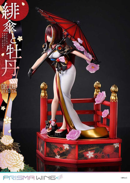 Original Illustration by Fuzichoco Prisma Wing PVC Statue 1/7 Scarlet Umbrella And Peony Deluxe Version 32 cm - Prime 1 Studio Statues & Busts