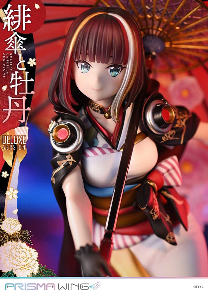 Original Illustration by Fuzichoco Prisma Wing PVC Statue 1/7 Scarlet Umbrella And Peony Deluxe Version 32 cm - Prime 1 Studio Statues & Busts