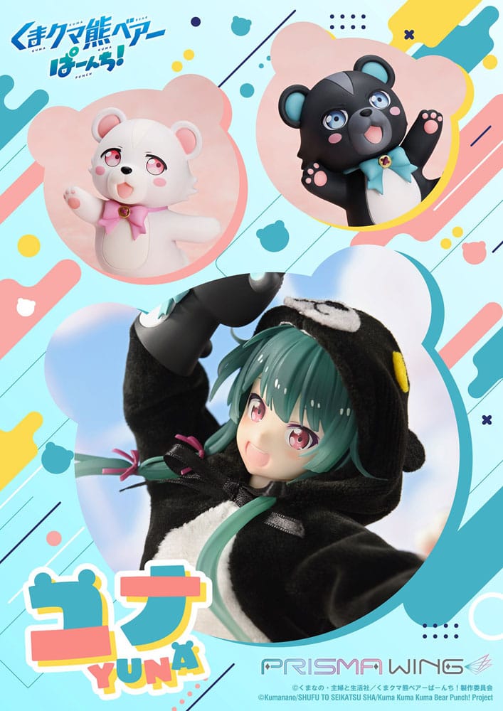 Kuma Kuma Kuma Bear Punch! Prisma Wing PVC Statue 1/7 Yuna 28 cm