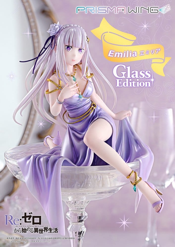 Re:Zero Prisma Wing Statue 1/7 Emilia Glass Edition - Prime 1 Studio Statues