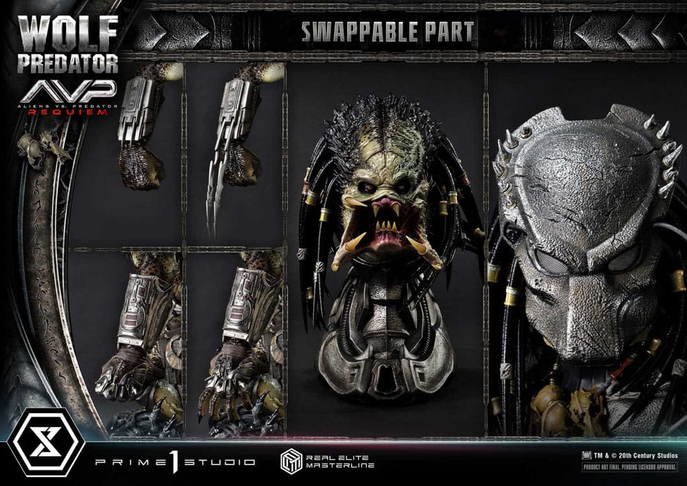 Alien vs. Predator Real Elite Masterline Series Statue 1/3 Requiem Wolf Predator 95 cm - Prime 1 Studio Statues & Busts