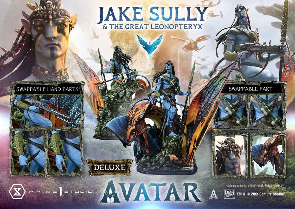 Avatar (Film) Real Elite Masterline Series Statue 1/4 Jake Sully & The Great Leonopteryx Deluxe Bonus Ver. 87 cm - Prime 1 Studio Statues