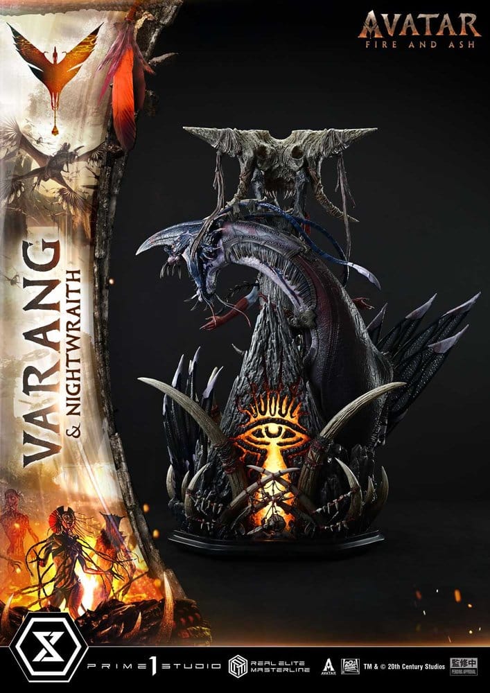 Avatar: Fire and Ash (Film) Real Elite Masterline Series Statue 1/4 Varang & Nightwraith Avatar Legacy Collection 96 cm - Prime 1 Studio Statues & Busts