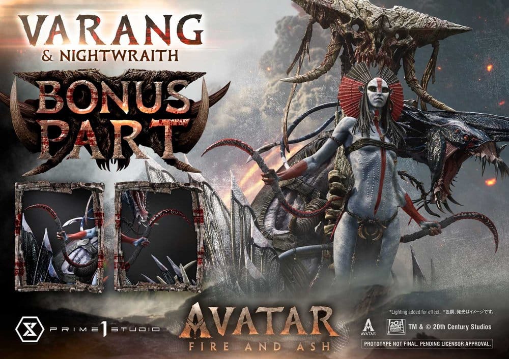 Avatar: Fire and Ash (Film) Real Elite Masterline Series Statue 1/4 Varang & Nightwraith Avatar Legacy Collection Bonus Version 96 cm - Prime 1 Studio Statues & Busts