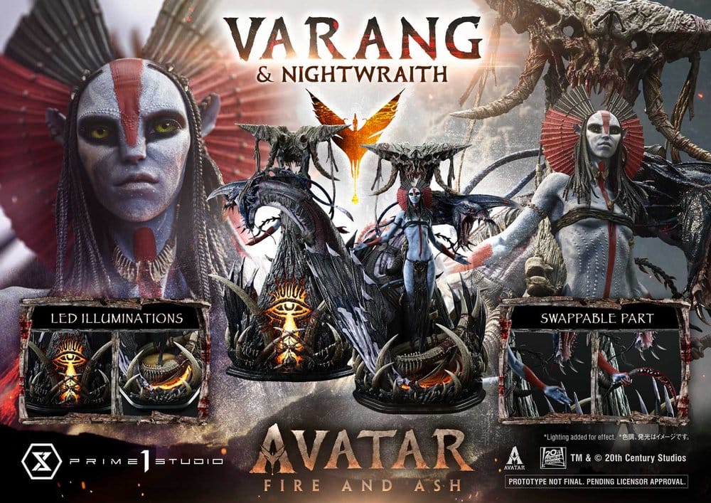 Avatar: Fire and Ash (Film) Real Elite Masterline Series Statue 1/4 Varang & Nightwraith Avatar Legacy Collection Bonus Version 96 cm - Prime 1 Studio Statues & Busts