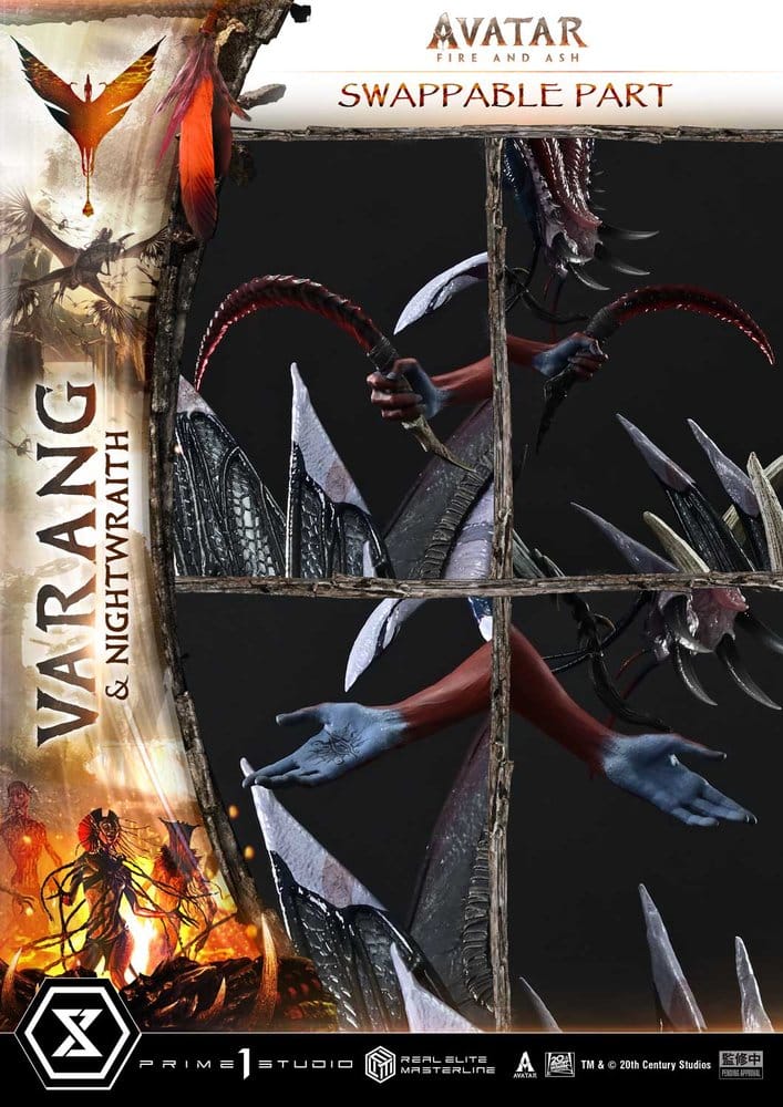Avatar: Fire and Ash (Film) Real Elite Masterline Series Statue 1/4 Varang & Nightwraith Avatar Legacy Collection Bonus Version 96 cm - Prime 1 Studio Statues & Busts