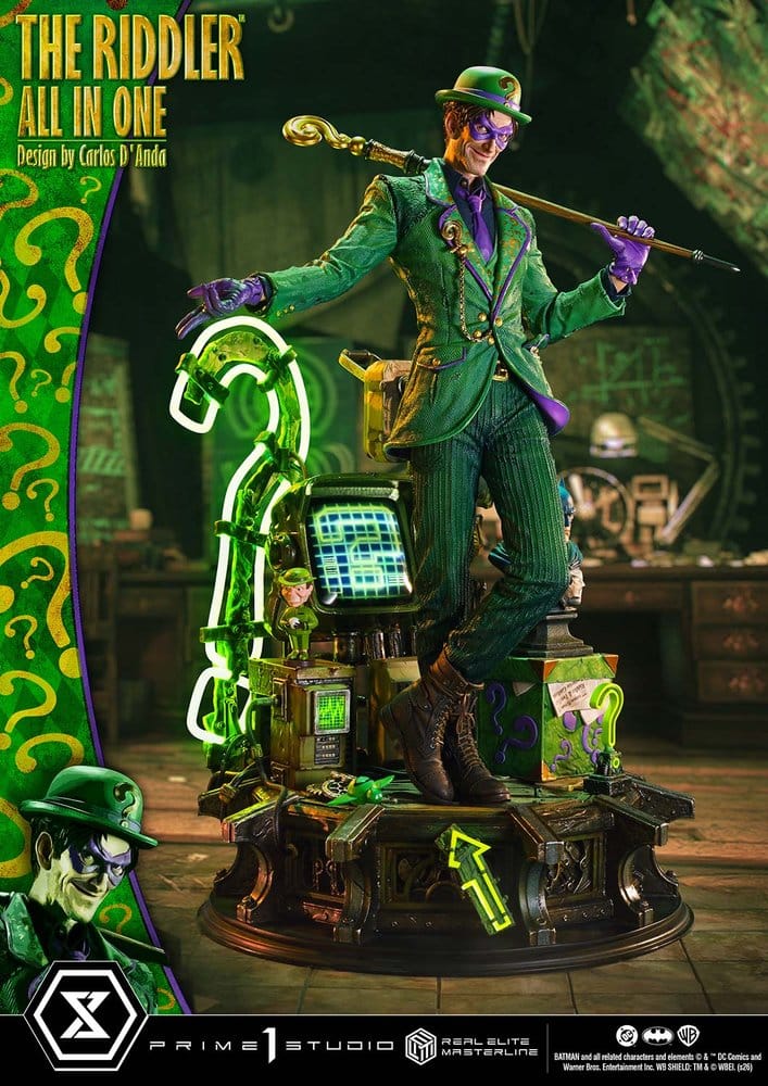 DC Comics Real Elite Masterline Series Statue 1/3 The Riddler All In One (Design by Carlos D'Anda) 74 cm - Prime 1 Studio Statues
