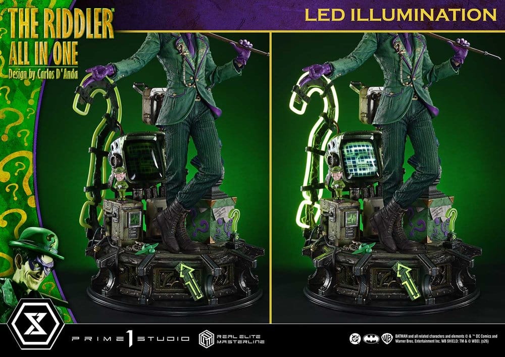 DC Comics Real Elite Masterline Series Statue 1/3 The Riddler All In One (Design by Carlos D'Anda) 74 cm - Prime 1 Studio Statues