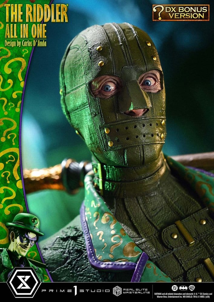 DC Comics Real Elite Masterline Series Statue 1/3 The Riddler All In One (Design by Carlos D'Anda) DX Bonus Version 74 cm - Prime 1 Studio Statues