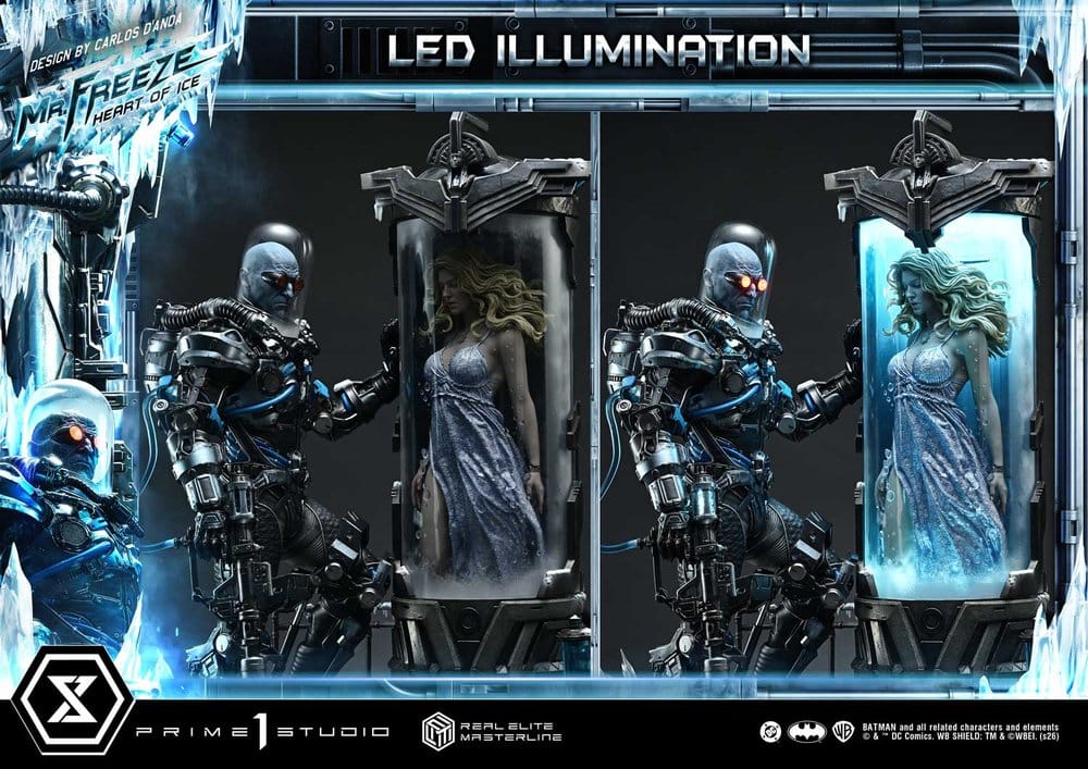 DC Comics Real Elite Masterline Series Statue 1/3 Batman (Comics) Mr. Freeze Heart of Ice (Design by Carlos D'Anda) Deluxe Bonus Version - Prime 1 Studio Statues