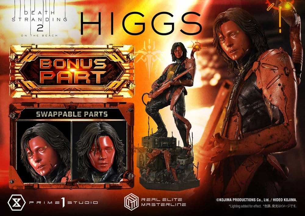 Death Stranding 2: On The Beach Real Elite Masterline Statue 1/3 Higgs DX Bonus Version 81 cm - Prime 1 Studio Statues & Busts
