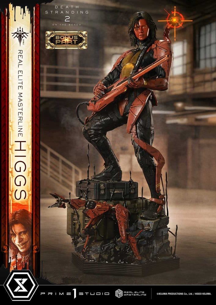Death Stranding 2: On The Beach Real Elite Masterline Statue 1/3 Higgs DX Bonus Version 81 cm - Prime 1 Studio Statues & Busts