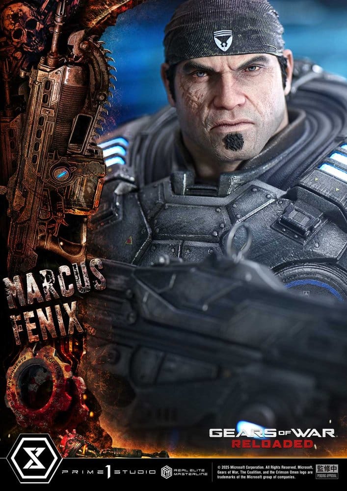 Gears of War: Reloaded Real Elite Masterline Series Statue 1/3 Marcus Fenix Ultimate Version 97 cm - Prime 1 Studio Statues & Busts
