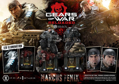 Gears of War: Reloaded Real Elite Masterline Series Statue 1/3 Marcus Fenix Ultimate Version 97 cm - Prime 1 Studio Statues & Busts
