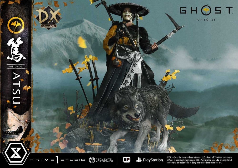 Ghost of Yotei Real Elite Masterline Statue 1/4 Atsu Deluxe Version 59 cm - Prime 1 Studio Statues