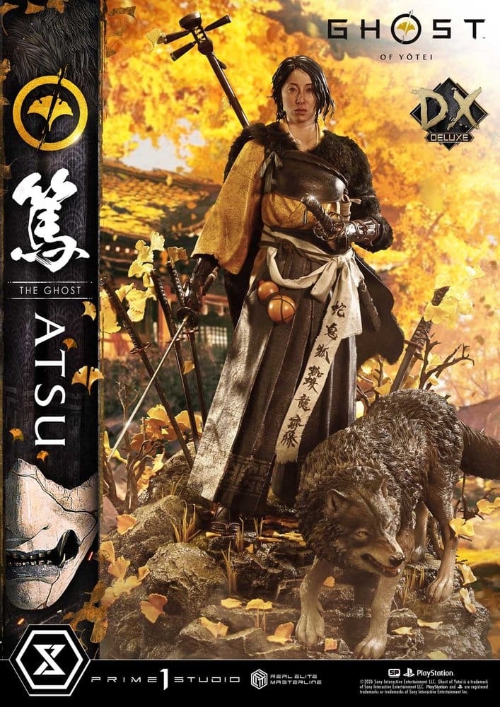 Ghost of Yotei Real Elite Masterline Statue 1/4 Atsu DX Bonus Version 59 cm - Prime 1 Studio Statues